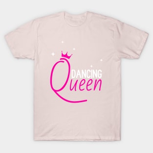 Dancing Queen Pink with Crown T-Shirt